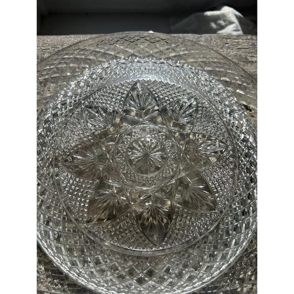 New 4 Cristal D'Arques-Durand Antique Clear 8” Luncheon Plates Vintage - Picture 4 of 15